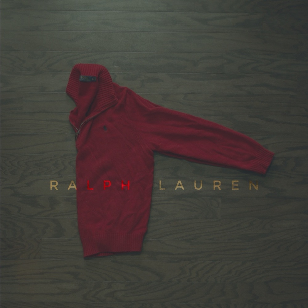 🐎 RALPH LAUREN Men’s Quarter-Zip Sweater